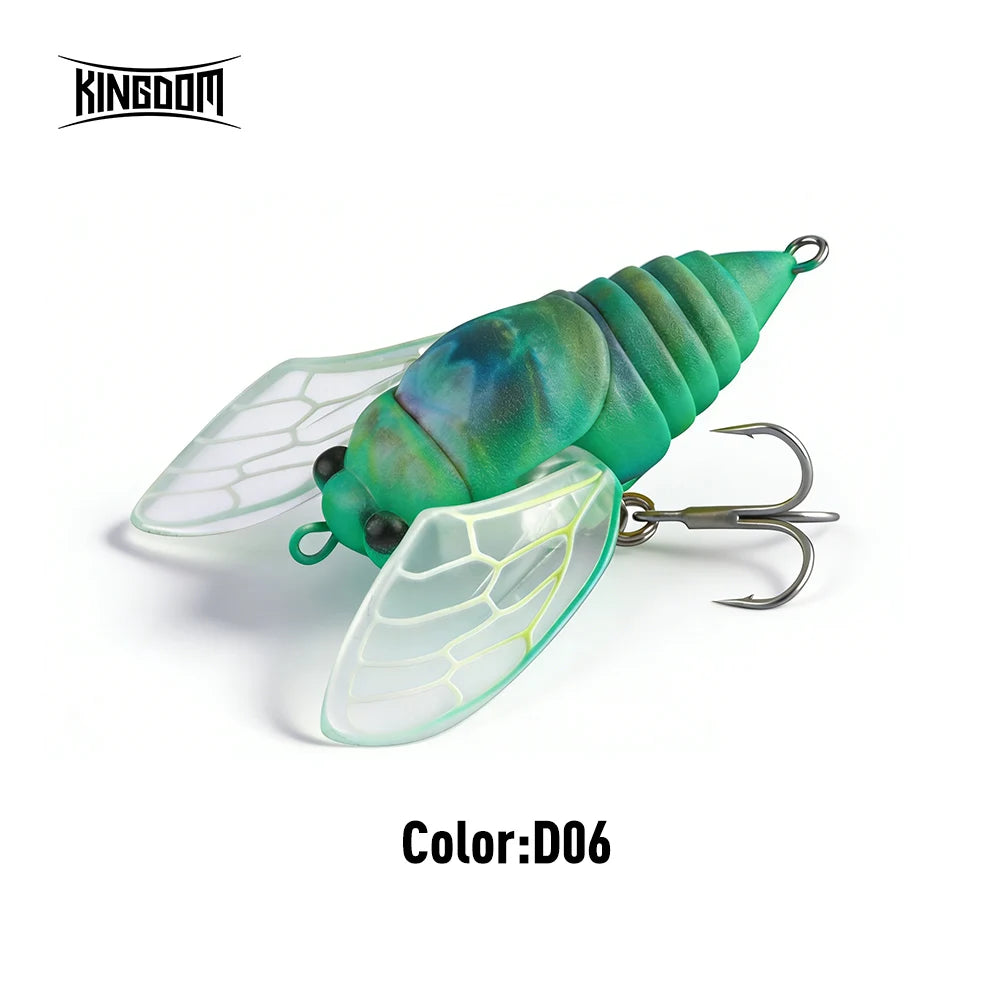 Kingdom 2026 New Cicada Topwater Lure With Wings