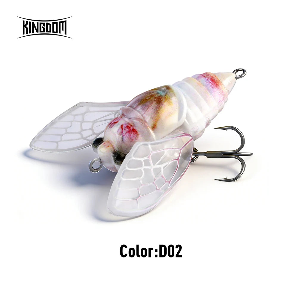 Kingdom 2026 New Cicada Topwater Lure With Wings
