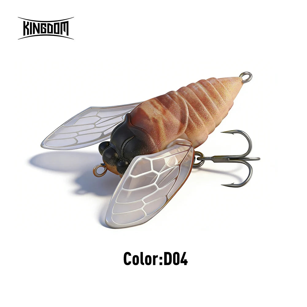 Kingdom 2026 New Cicada Topwater Lure With Wings