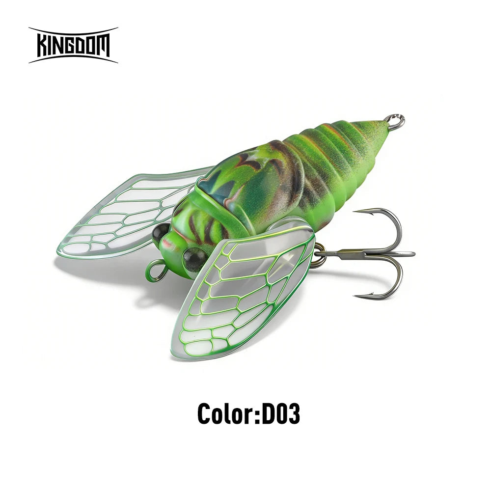 Kingdom 2026 New Cicada Topwater Lure With Wings
