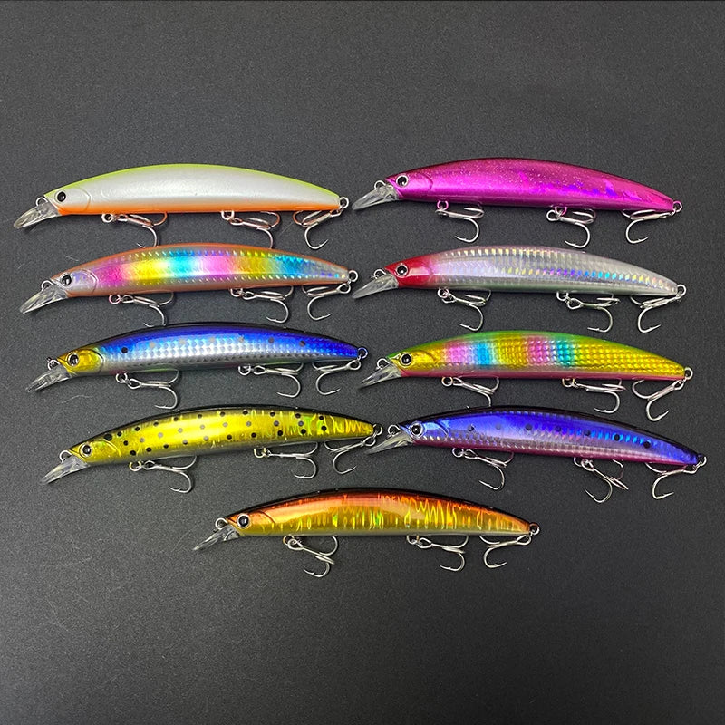130mm Floating Minnow Artificial Hard Baits Trolling