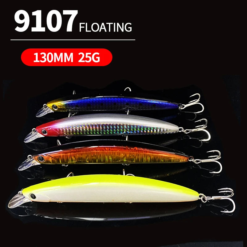 130mm Floating Minnow Artificial Hard Baits Trolling