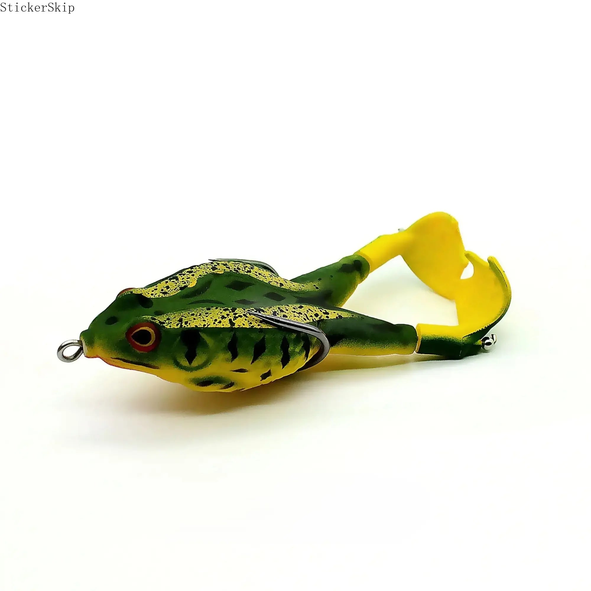 3pcs Topwater Frog Lures, silicone floating bait