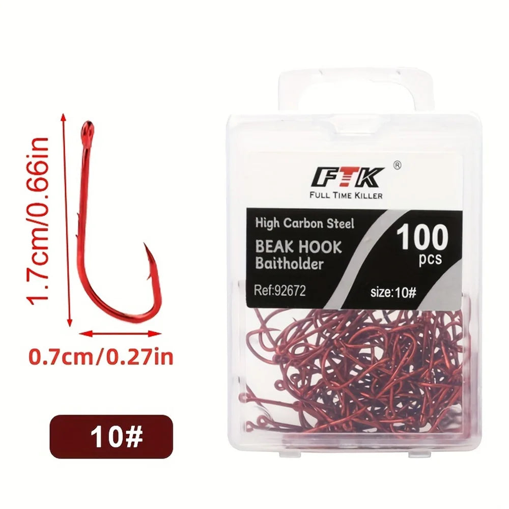 professional red fishing hook