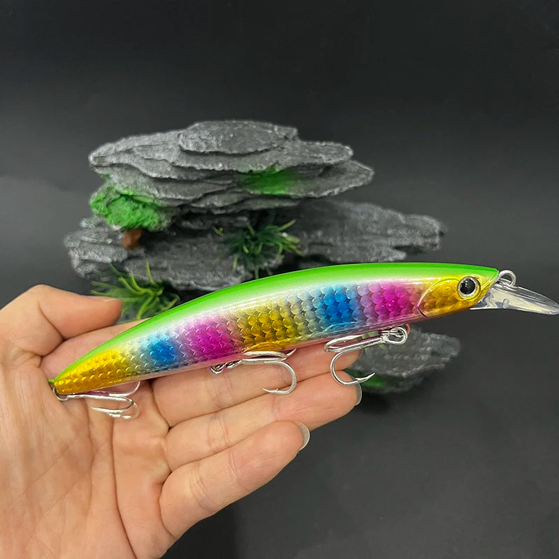130mm Floating Minnow Artificial Hard Baits Trolling