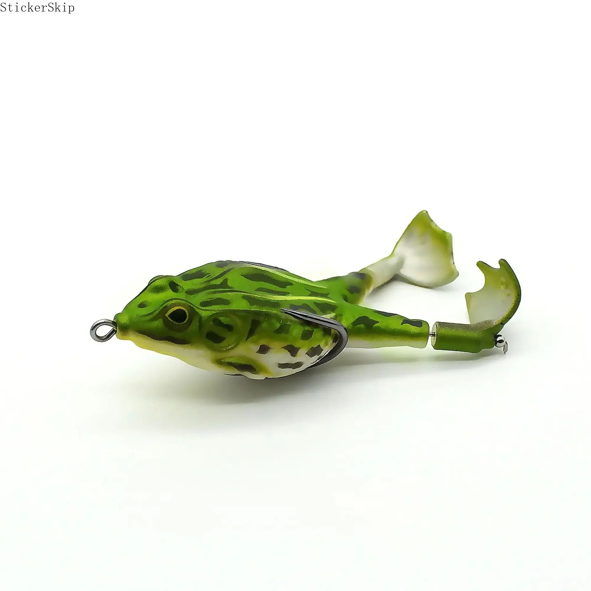 3pcs Topwater Frog Lures, silicone floating bait