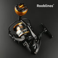 BLUE WATER professional Spinning Reel 5.2:1 Gear Ratio 22lb Max Drag Metal Bearings Smooth Fishing Reel for Freshwater Saltwater