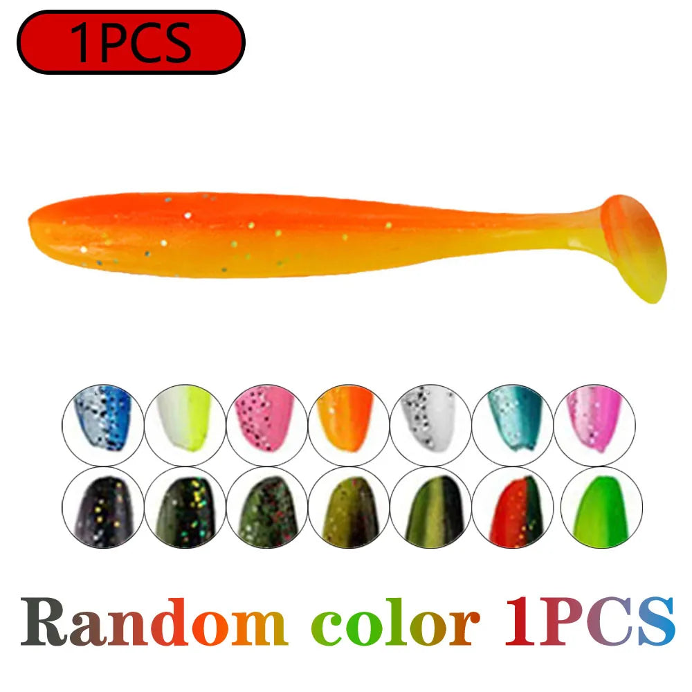 1-100pcs Bait Wobbler Soft Baits Silicone Fishing Sports