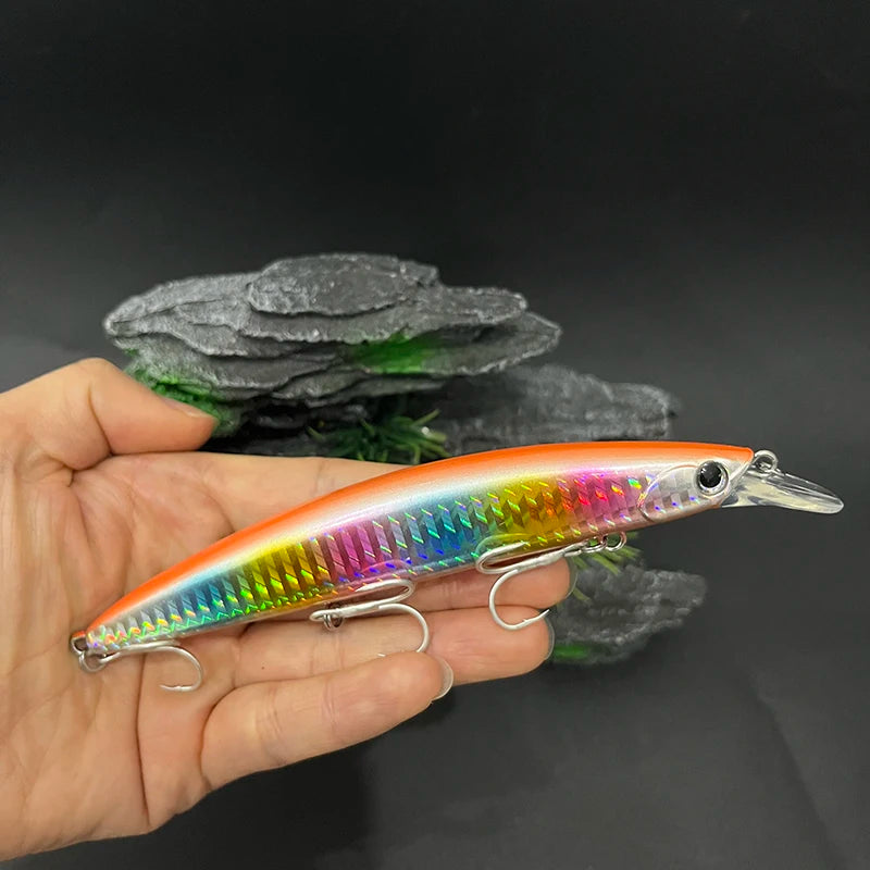 130mm Floating Minnow Artificial Hard Baits Trolling