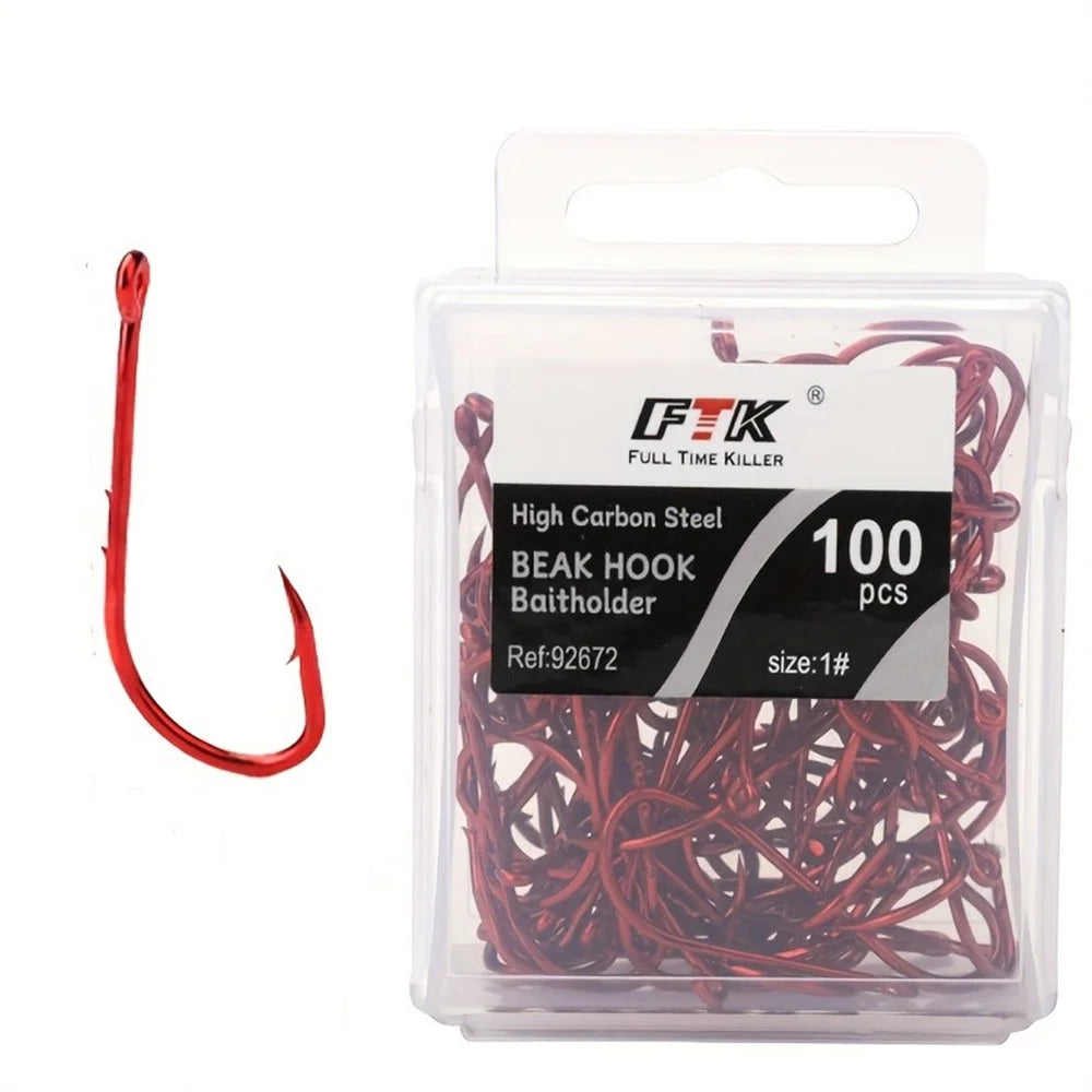 professional red fishing hook